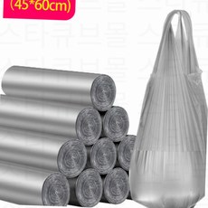 분리수거 휴지통 쓰레기 봉지 손잡이형 다용도 질긴 비닐 봉투 100p