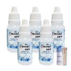 메디아렌즈 습윤액 드롭액 15ml (하드렌즈케이스 + 뽁뽁이증정), 5개