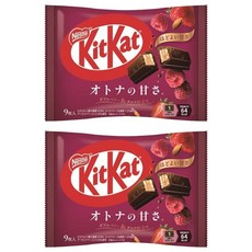 KitKat 어른의 달콤함 더블 베리 & 넛츠 맛 9개입, 101.7g, 2개