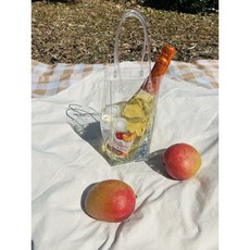 더마켓 봄나들이 PVC 와인칠링백 피크닉 와인칠러 야구장 브라이덜샤워 캠핑 샴페인 와인가방, 1개, 1.5L