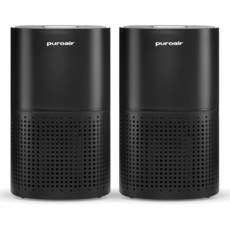 PuroAir 가정용 반려동물용 130i HEPA 공기 청정기 - 최대 600제곱미터 (600제곱피트) 커버 오염 물질 연기 꽃가루 먼지를 99.9% 필터링 조용한 필터, 240 (2 Pack)