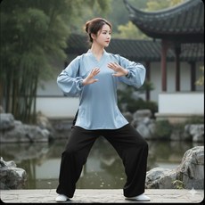 女士冰絲寬鬆瑜珈褲 高腰垂墜運動長褲 寬褲