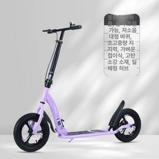 성인퀵보드 수동 범용 전동휠 교체용 광폭휠 두발 접이식 고학년 성인킥보드 탈착식 블랙, 드림퍼플휠 펌프 바구니 자물쇠, 1개, 드림퍼플 일체형 에어펌프 바구니 잠금 손전등
