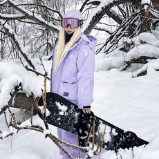 紫色滑雪服套裝 冬天滑雪衣褲 女生款