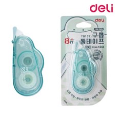 구름 양면 풀테이프 봉투 영수증 다이어리 메모 엽서 접착 펜팬, 화이트