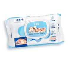 潔柔淨 EDI純水濕巾90抽 嬰兒濕紙巾 寶寶濕紙巾 無酒精, 1個, 潔柔淨EDI純水濕巾90抽+蓋