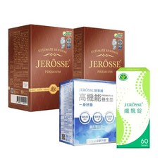 JEROSSE 婕樂纖 肽纖飲 纖飄錠 益生菌組合, 1個, 1組
