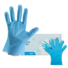 손마중 TPE 위생장갑 100매, 1통, 대(L), 블루