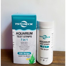 魚寶妹水族 現貨速寄 七合一水質測試紙：NO2 NO3 PH KH TA GH CL2 水質檢測，非PH機, 1個, 50入(分裝)