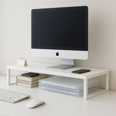 소담데이 피로완화 작업효율 모니터 받침대, 화이트