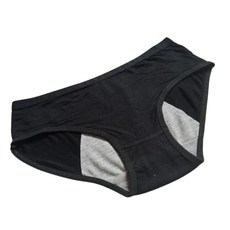 女士素色低腰棉質內褲，親膚透氣舒適款，多色可選，簡約時尚, H3-901#黑色