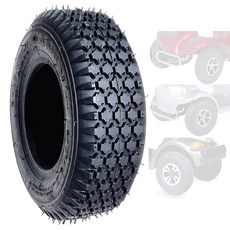 13인치 타이어 4.10/3.50-6 전동 스쿠터 휠체어 전용 에어바퀴 튜브바퀴, 1개, 검정