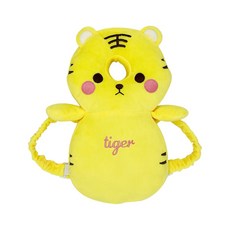 JoyBaby 防摔護頭枕 頭部保護墊 寶寶學步防摔枕 安撫娃娃 玩偶, 黃小虎-F, 1個