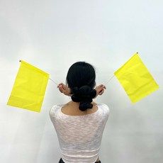 가이드깃발 JPAR 응원 깃발 옐로우 OWJ51212, 본상품