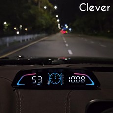 클레버 HUD 헤드업디스플레이 차량용 자동차 속도계 OBD형 허드 CHD1, 1개, 컨텐츠 참조