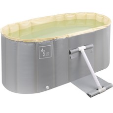 샵472 접이식 욕조 이동식 간이 원터치 패널 원터치 초대형, 1개, 라이트그레이