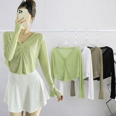 HL] 여성 필라폴웨어 투단추티 필라테스 상의 요가