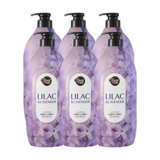 샤워메이트 블루밍 바디워시 라일락 앤 라벤더, 900g, 6개