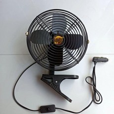 지게차 선풍기 차량용 시거잭 서큘레이터 화물차용 유선 송풍구 환풍기 듀얼, 6인치 12V 1개 클립, 기본 모델명/품번