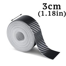 1-10m 나노 탄소 섬유 자동차 3D 랩 테이프 스티커 도어 미러 붙여 넣기 보호기 스트립 DIY 필름 방수 접착, 01 3cm Wide Nano Fiber, 02 5m Long