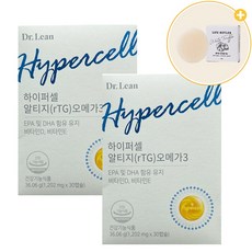 닥터린 하이퍼셀 알티지 오메가3 + 사은품 천연비누, 2박스, 30회분