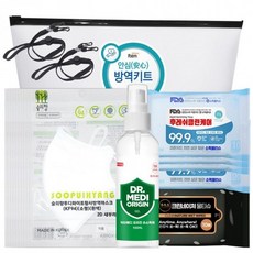 한울 어린이 마스크 지퍼파우치 소형마스크 새부리형마스크 방역세트 KF94 KF94마스크, 1