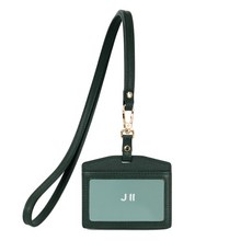 J II 證件套 米洛牛皮 雙卡橫式 知性綠, 1個