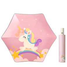 兒童摺疊自動傘 圓角安全自動開收 輕巧便攜卡通兒童雨傘