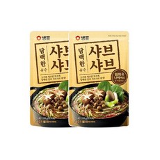 담백한 샤브샤브 육수 샘표, 200g, 2개