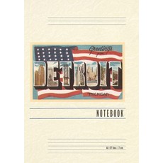 (영문도서) Vintage Lined Notebook Greetings from Detroit Paperback, Found Image Press, English, 9798385425228