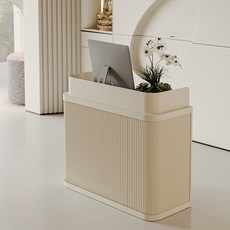 일라디 프론트 안내데스크 카운터 계산대 테이블 데스크 미용실 인포데스크 안내 카페, 120x55x105cm, 오렌지