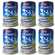 [동원] 자연산 꽁치, 6개, 230g