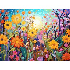 Cross 미국매장정품+ - 성인용 1000피스 직소 퍼즐 | Lunar SympHony The Dragonfly's Tale 최고의 새로운 매혹적인 자연 생생한 야간 아트워크, Sarah s Secret Garden Adventur