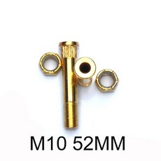 스케이트보드 트럭 킹핀 M10 나사 포함 롱보드 기둥 피어싱 52mm 2 개, 노란색, [01] YELLOW, 2개