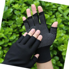 라이더장갑 미끄럼방지 작업용 5구 반장갑 블랙, 본상품