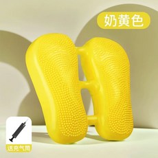 스텝퍼 전신 운동 근력 퍼플 다리 퍼플 스텝 미니 스테퍼 + 강화 플레이트, E. 크림옐로우 제자리 조깅편안한 마사지무료