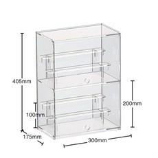 조명 아크릴 피규어 케이스 쇼케이스 전시 진열대 장식장 투명 보관 건담, 이중 캐비닛이중 계단식 모델