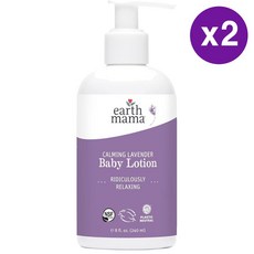 얼스마마 카밍 라벤더 베이비 로션 240ml 2개 Earth Mama Calming Lavender Baby Lotion