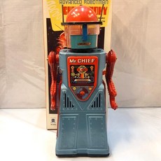 伍拾錢 發條鐵皮玩具 機器人隊長 齒輪機器人 復古懷舊老玩具 送禮 收藏 交換禮物 聖誕禮物 生日禮物, 1個