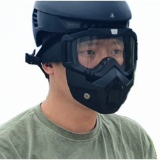 분리형마스크 스키 보드 겸용 방한 고글 마스크 쓱템, 1개