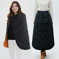 더간다 밴딩 롱 패딩 스커트 차박 골프 캠핑 기모 무릅담요 패딩치마 두꺼운 치마, 1개