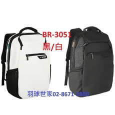 勝利VICTOR 黑白極簡BR-3051羽球背包 後背包 運動包 獨立鞋袋隔層 商務款, 教練包BR3951黑色, 1個