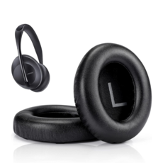 보스 700 NC 700 이어패드 이어 쿠션 커버 패드 가죽 헤드폰 헤드셋 교체 스펀지 교체용 호환 캡, 2개 - 좌우, 블랙