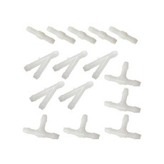 파이프 타입 청소 I 워터 튜브 15 자동차 호스 앞 와이퍼 와셔 T Y 스프레이 유리 액세서리 조인트 깍지 개, 15pcs