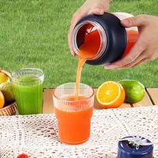 ANYOU 대용량 휴대용 소형 믹서기 전동 다용도 믹서기, 오렌지