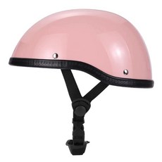 반모 바이크헬멧 통풍헬멧 오토바이헬멧 할리스타일 하이바 제품 레트로 클래식 보닛, 4.분홍색