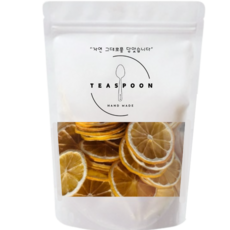 티스푼 212 무첨가 건조 레몬칩 100g+100g 카페 데코용 가정용 디톡스 원형 레몬칩, 2개, 100g