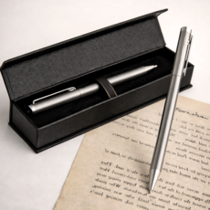 마음결 필기감 좋은 고급 메탈 볼펜, 1개, 실버 1개, 실버