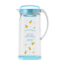 (SANRIO) 1.2 L 313033 산리오 냉수 투수 시나모롤 본체・바닥 뚜껑:AS, 1개, 상세페이지 참조