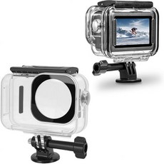 강화 유리 렌즈 누수 방지 다이빙 쉘 및 안개 삽입물이 있는 오스모 액션 6 45M 수중 하우징에 적합한 구시옴 케이스